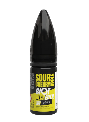 Sour Cherry & Apple Nic Salt E-Liquid by Riot Black Edition