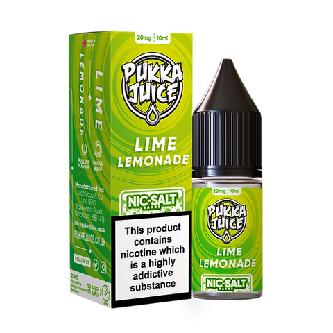 Lime Lemonade Nic Salt E-Liquid by Pukka Juice