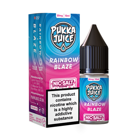 Rainbow Blaze Nic Salt E-Liquid by Pukka Juice