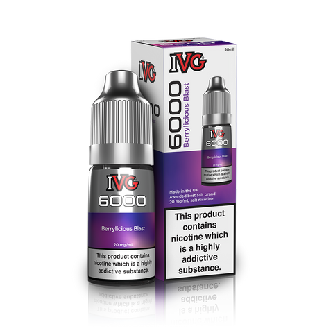 Berrylicious Blast Nic Salt E-Liquid by IVG 6000