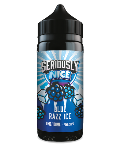 Blue Razz Ice 100ml Shortfill E-Liquid by Seriously Nice