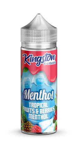 Tropical Fruits and Berries Menthol 100ml Shortfill E-Liquid by Kingston Menthol