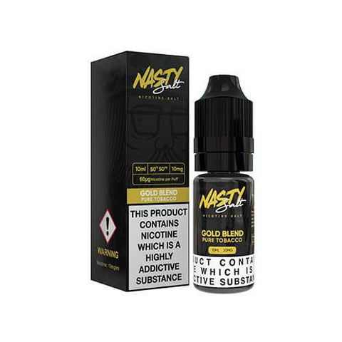 Gold Blend Nic Salt E-Liquid by Nasty Salt