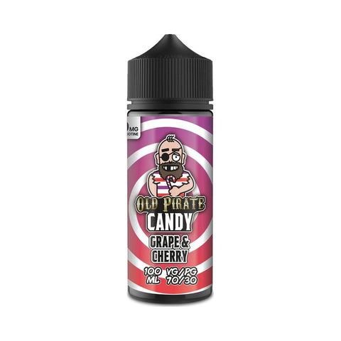 Grape & Cherry 100ml Shortfill E-Liquid by Old Pirate Candy