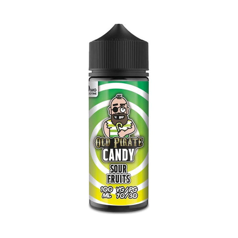 Sour Fruits 100ml Shortfill E-Liquid by Old Pirate Candy
