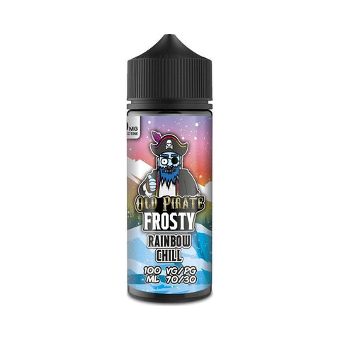 Rainbow Chill 100ml Shortfill E-Liquid by Old Pirate Frosty