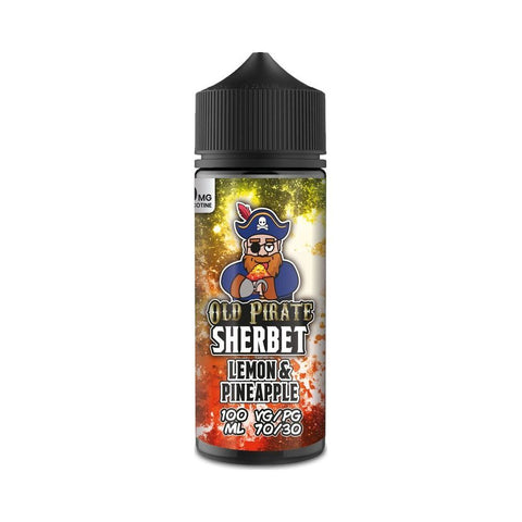 Lemon & Pineapple 100ml Shortfill E-Liquid by Old Pirate Sherbet