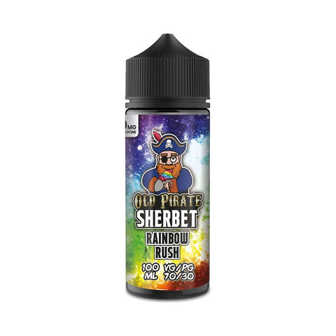 Rainbow Rush 100ml Shortfill E-Liquid by Old Pirate Sherbet