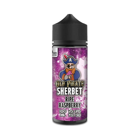 Ripe Raspberry 100ml Shortfill E-Liquid by Old Pirate Sherbet