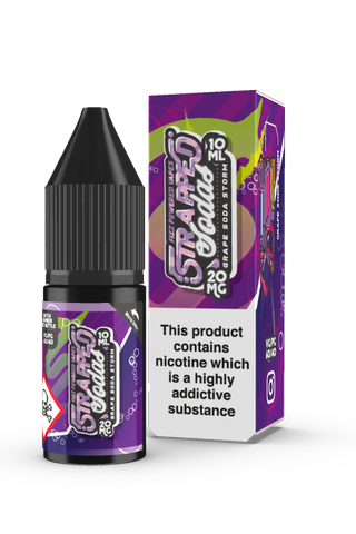 Grape Soda Storm 10ml Nic Salt E-Liquid by Strapped