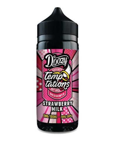 Strawberry Milk 100ml Shortfill E-Liquid by Doozy Temptations
