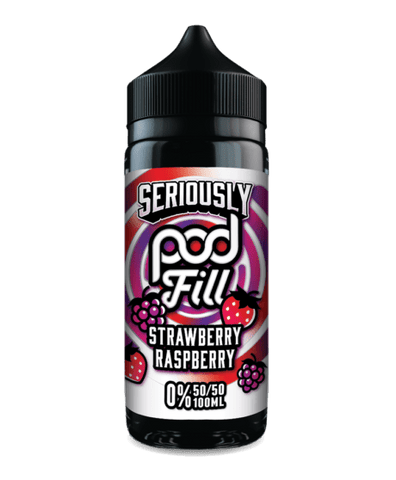 Strawberry Raspberry 100ml Shortfill E-Liquid by Seriously Pod Fill