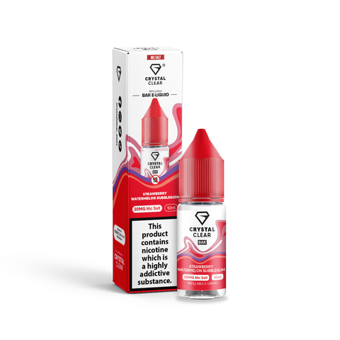 Strawberry Watermelon Bubblegum Nic Salt by Crystal Clear Bar