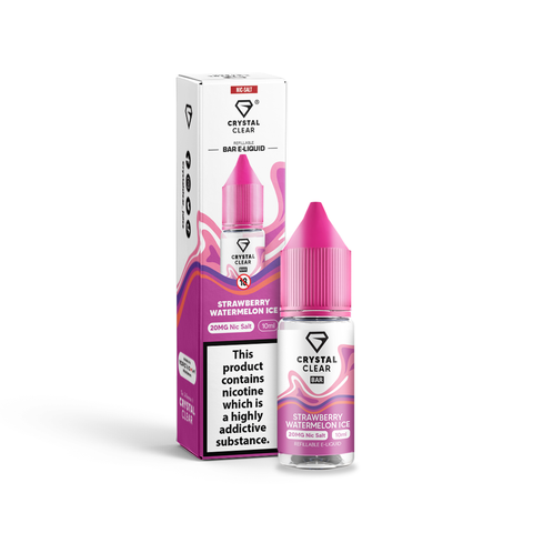 Strawberry Watermelon Ice Nic Salt E-Liquid by Crystal Clear Bar