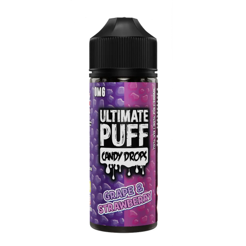 Grape & Strawberry 100ml Shortfill E Liquid by Ultimate Puff Candy Drops