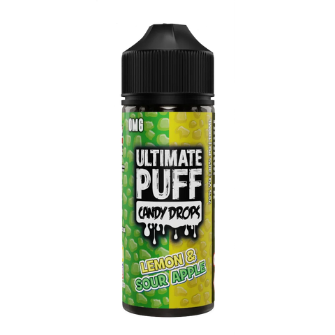 Lemon & Sour Apple 100ml Shortfill E Liquid by Ultimate Puff Candy Drops
