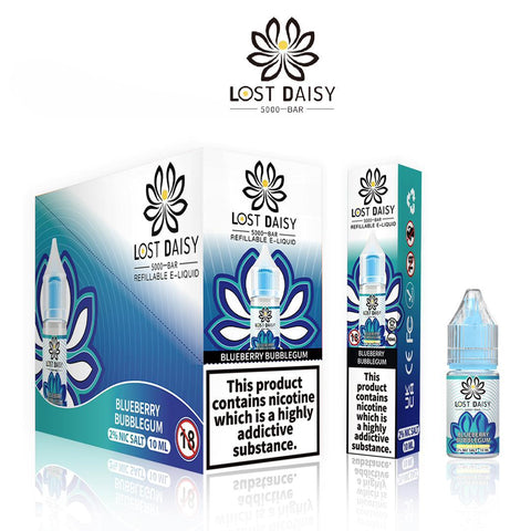 Blueberry Bubblegum Nic Salt E-Liquid by Lost Daisy