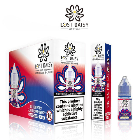 Blueberry Sour Raspberry Nic Salt E-Liquid by Lost Daisy