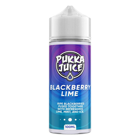 Blackberry Lime 100ml Shortfill E-Liquid by Pukka Juice