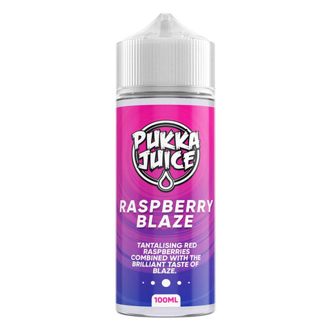 Raspberry Blaze 100ml Shortfill E-Liquid by Pukka Juice
