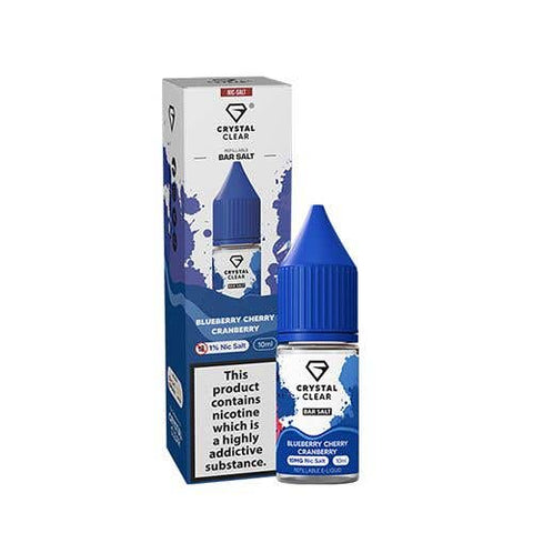 Blueberry Cherry Cranberry Nic Salt E-Liquid by Crystal Clear Bar
