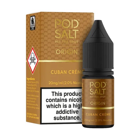 Cuban Creme Nic Salt E-Liquid by Pod Salt Origin