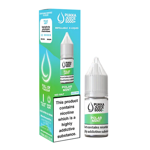 Polar Mint Nic Salt E-Liquid by Pukka Juice 5000+