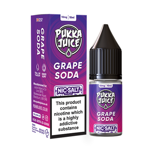 Grape Soda Nic Salt E-Liquid by Pukka Juice