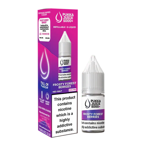 Frosty Forest Berries Nic Salt E-Liquid by Pukka Juice 5000+