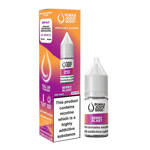 Berry Blast Nic Salt E-Liquid by Pukka Juice 5000+
