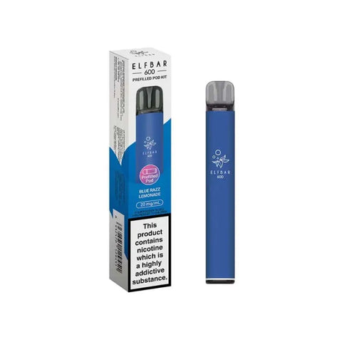 Elf Bar 600 Prefilled Pod Vape Kit - Blue Razz Lemonade