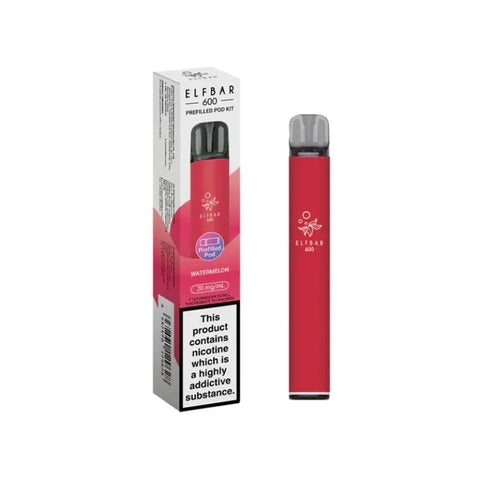 Elf Bar 600 Prefilled Pod Vape Kit - Watermelon 