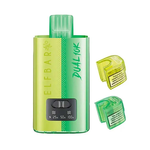 Elf Bar Dual 10K Prefilled Pod Vape Kit - Green Edition