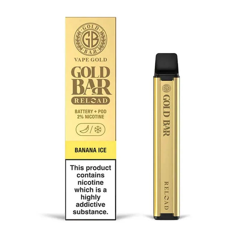 Gold Bar Reload Prefilled Pod Vape Kit -  Banana Ice