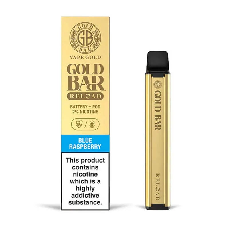 Gold Bar Reload Prefilled Pod Vape Kit - Blue Raspberry