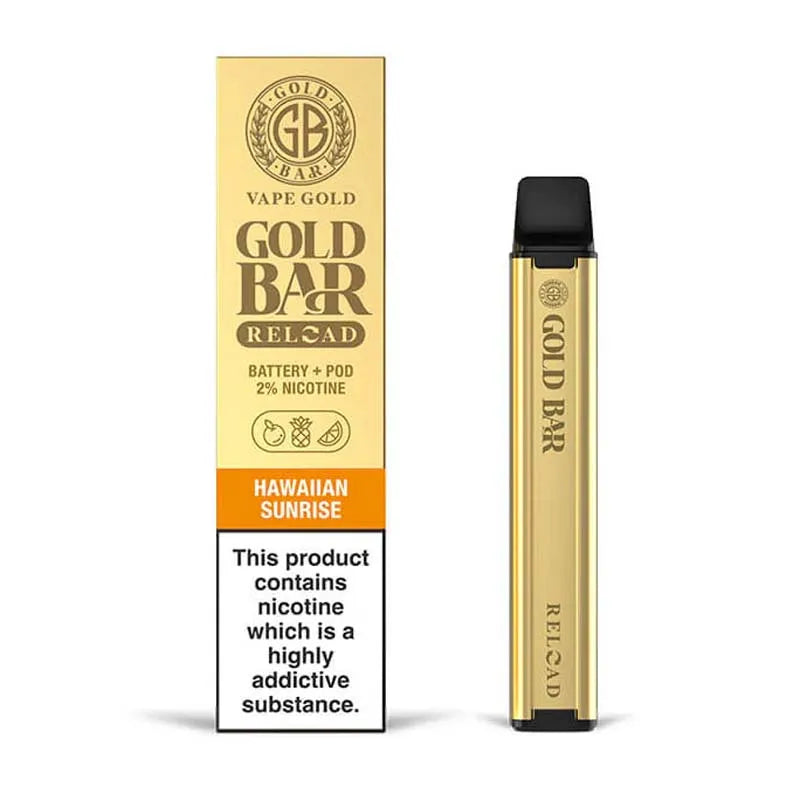 Gold Bar Reload Prefilled Pod Vape Kit - Hawaiian Sunrise