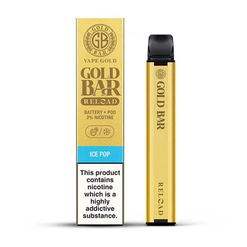 Gold Bar Reload Prefilled Pod Vape Kit -  Ice Pop