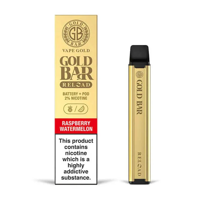 Gold Bar Reload Prefilled Pod Vape Kit - Raspberry Watermelon 