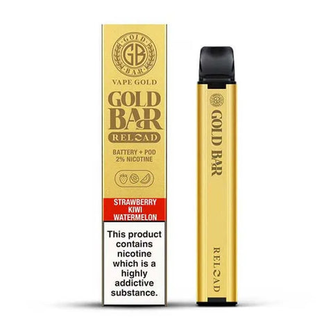 Gold Bar Reload Prefilled Pod Vape Kit - Strawberry Kiwi Watermelon 