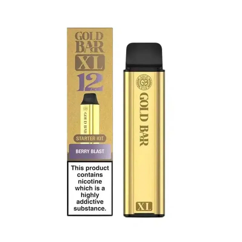 Gold Bar XL Prefilled Pod Vape Kit -  Berry Blast 