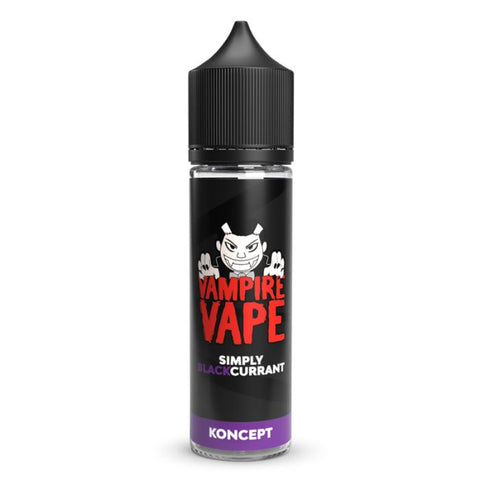 Simply Blackcurrant 50ml Shortfill E-Liquid by Vampire Vape Koncept