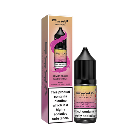 Lemon Peach Passionfruit Nic Salt E-Liquid by Elux Legend