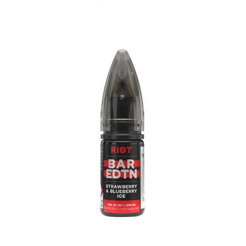 Strawberry Blueberry Ice Nic Salt E-Liquid by Riot Bar Edition