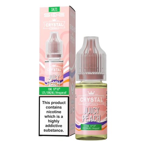 Juicy Peach Nic Salt E-Liquid by SKE Crystal Original