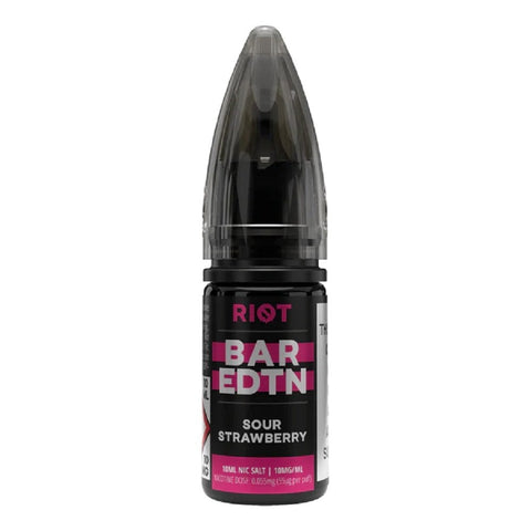 Sour Strawberry Nic Salt E-Liquid by Riot Bar Edition