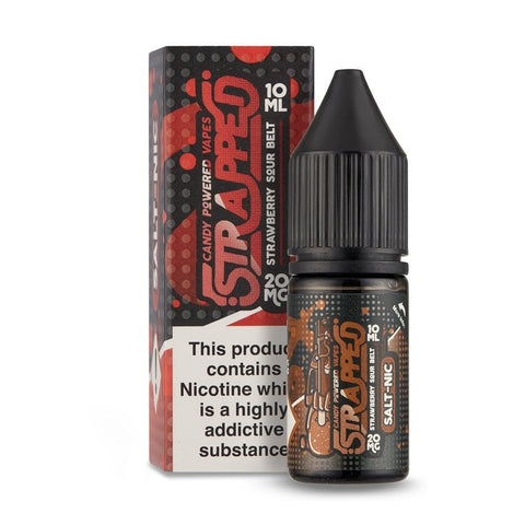 Strawberry Sour Belt 10ml Nic Salt E-Liquid by Strapped