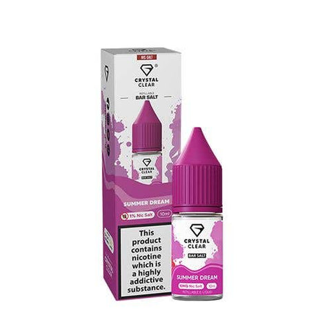 Summer Dream Nic Salt E-Liquid by Crystal Clear Bar