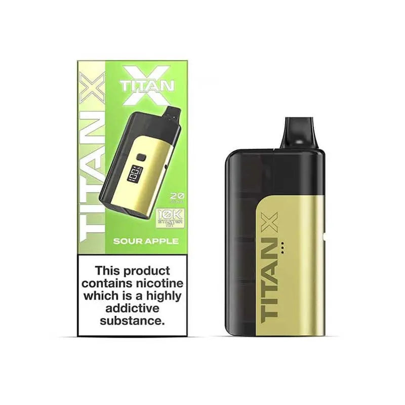 Titan X Prefilled Pod Vape Kit - Sour Apple