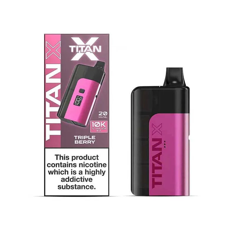 Titan X Prefilled Pod Vape Kit - Tripple Berry