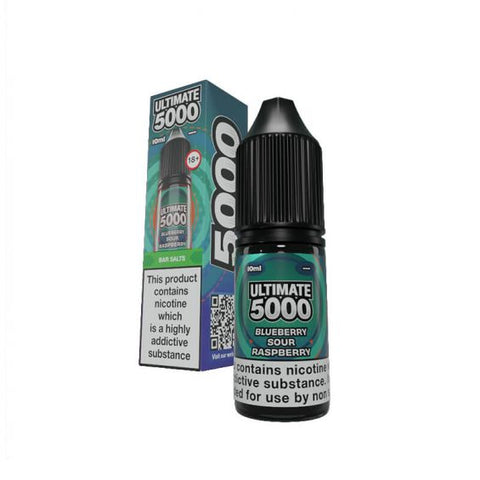 Blueberry Sour Raspberry 10ml Nic Salt E-Liquid by Ultimate Bar 5000